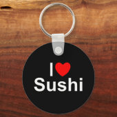 I Liebe (Herz) Sushi Schlüsselanhänger (Vorderseite)