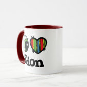 I Liebe (Herz) Tasse (Vorderseite Links)