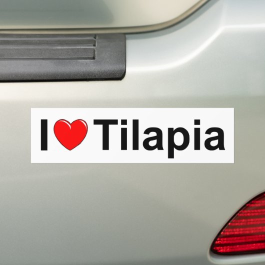 I Liebe(Herz) Tilapia Autoaufkleber (Auf Auto)
