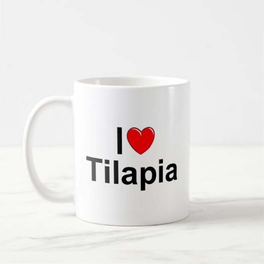 I Liebe(Herz) Tilapia Kaffeetasse (Links)
