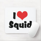 I Liebe Herz Tintenfisch Mousepad (Mit Mouse)