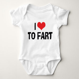 I Liebe Herz to Furz - Funny Furz Spaß Baby Strampler