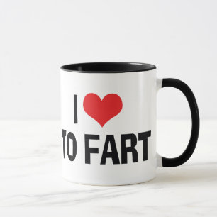 I Liebe Herz to Furz - Funny Furz Spaß Tasse