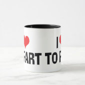I Liebe Herz to Furz - Funny Furz Spaß Tasse (Zentrum)