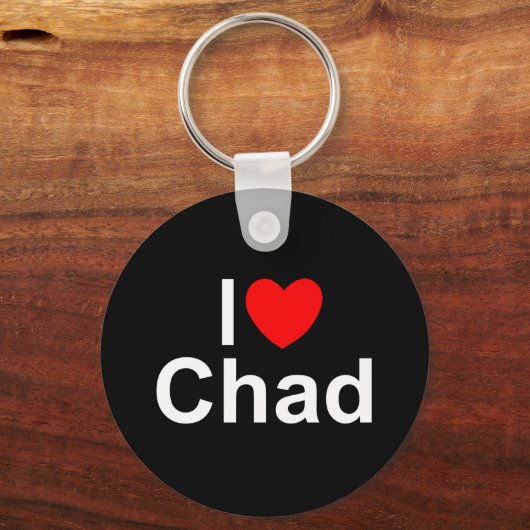 I Liebe (Herz) Tschad Schlüsselanhänger (Vorderseite)