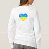 I Liebe-Herz-Ukraine-Flaggen-Shirt T-Shirt (Rückseite)