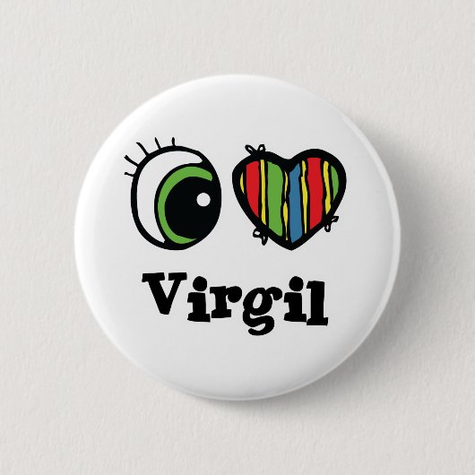 I Liebe (Herz) Virgil Button (Vorderseite)