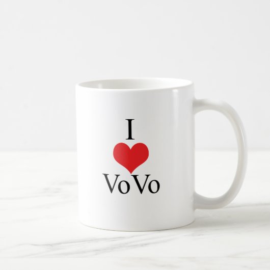 I Liebe (Herz) VoVo Kaffeetasse (Rechts)