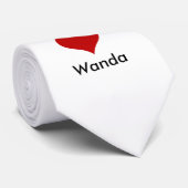 I Liebe (Herz) Wanda Krawatte (Gerollt)