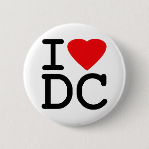 I Liebe-Herz-Washington DC-Bezirk von Kolumbien Button