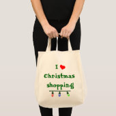 I Liebe (Herz) Weihnachts-Shopping Tragetasche (Vorderseite (Produkt))
