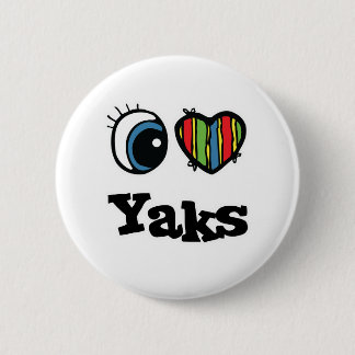 I Liebe (Herz) Yaks Button