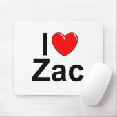 I Liebe (Herz) Zac Mousepad (Mit Mouse)