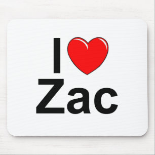I Liebe (Herz) Zac Mousepad