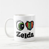 I Liebe (Herz) Zelda Kaffeetasse (Links)