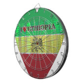 I Liebe Herzäthiopien: Flag Art Motif Dartscheibe (Vorderseite rechts)