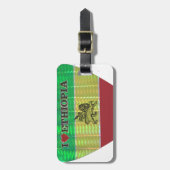 I Liebe Herzäthiopien: Flag Art Motif Gepäckanhänger (Vorderseite vertikal)