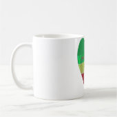 I Liebe Herzäthiopien: Flag Art Motif Kaffeetasse (Links)