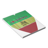 I Liebe Herzäthiopien: Flag Art Motif Notizblock (angewinkelt)