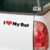 I Liebe Herzchen meine Ratte Autoaufkleber (Auf Lkw)