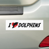I Liebe Herzdelfine - Dolphin Lover Autoaufkleber (Auf Auto)
