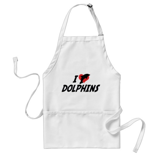 I Liebe Herzdelfine - Dolphin Lover Schürze (Vorne)