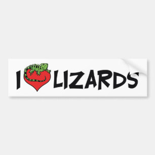 I Liebe Herzechsen - Reptillover Autoaufkleber