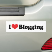 I Liebe Herzerbloggen Autoaufkleber (Auf Auto)