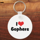 I Liebe Herzergophers Schlüsselanhänger (Vorderseite)