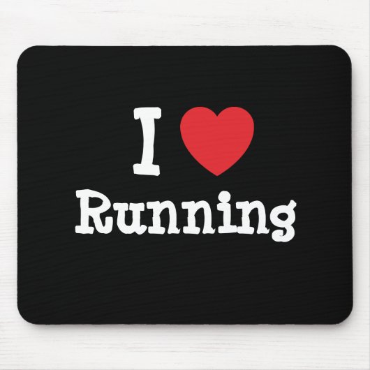 I Liebe Herzerreißender Brauch personalisiert Mousepad (Vorne)