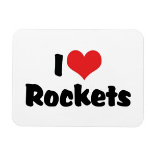 I Liebe Herzerrockets - Weltraumforschung Magnet
