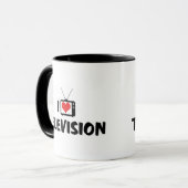 I Liebe Herzfernsehen - TV Lover Tasse (Vorderseite Links)
