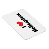 I Liebe Herzhubschrauber Magnet (Rechte Seite)