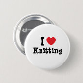 I Liebe Herzklopfen personalisiert Button (Vorne & Hinten)