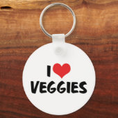 I Liebe Herzkrankheiten - Vegane Lebensmittelverso Schlüsselanhänger (Vorderseite)