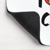 I Liebe Herzkrebs Mousepad (Ecke)