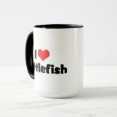 I Liebe Herzkrebs Tasse (Vorderseite Links)