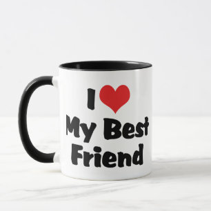 I Liebe Herzlich Willkommen bei mir - BESTE FREUND Tasse
