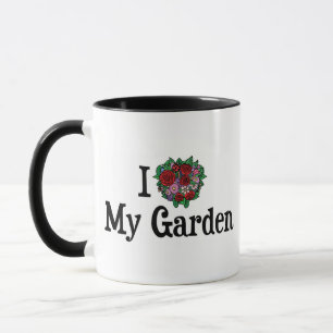 I Liebe Herzlich Willkommen im Garten - Blume Gemü Tasse