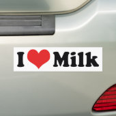 I Liebe Herzmilch - Kuhsaftmilchpulver Lover Autoaufkleber (Auf Auto)