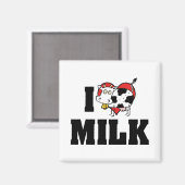 I Liebe Herzmilch - Kuhsaftmilchpulver Lover Magnet (Vorderseite/Rückseite)
