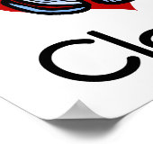 I Liebe-Herzmuscheln Poster (Ecke)