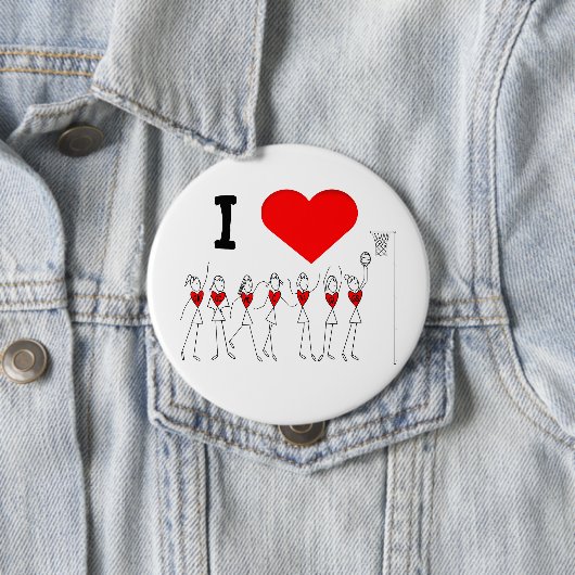 I Liebe-HerzNetball Button (Beispiel)