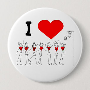 I Liebe-HerzNetball Button