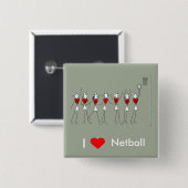 I Liebe-HerzNetball Button (Vorne & Hinten)