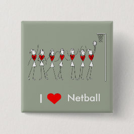 I Liebe-HerzNetball Button