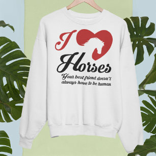 I Liebe/Herzpferde Sweatshirt