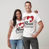 I Liebe/Herzpferde T-Shirt (Unisex)