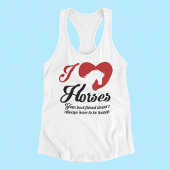 I Liebe/Herzpferde Tank Top