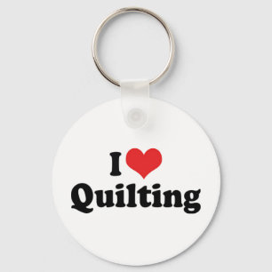 I Liebe Herzquilting - Nähquilter Schlüsselanhänger